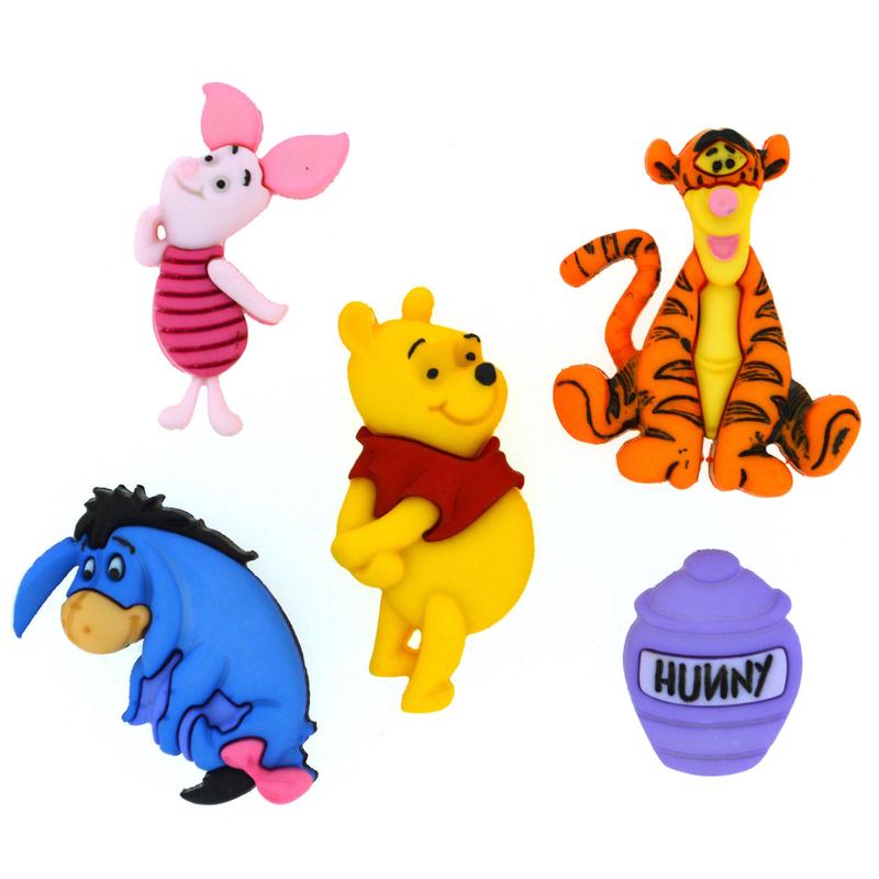 Buttons Winnie the Pooh 7729