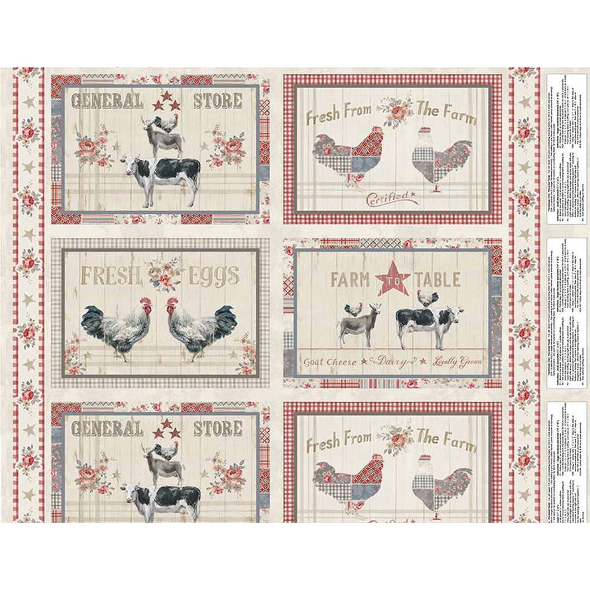 Farmhouse Chic Placemat Panel 1077