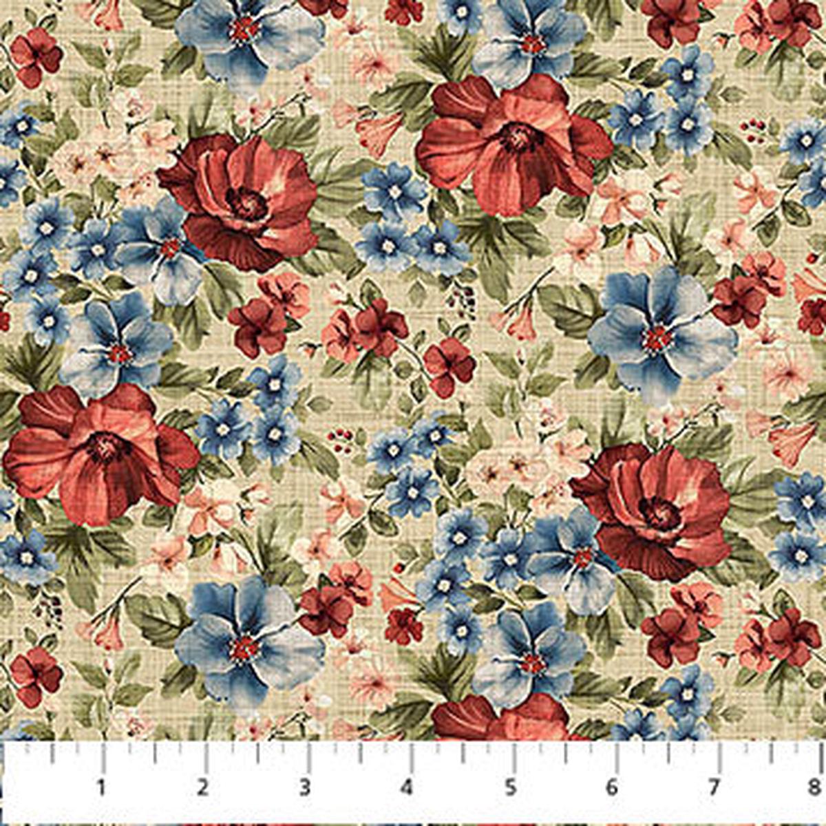 Farmhouse Sampler Collection Large Floral Cotton Fabric DP28601