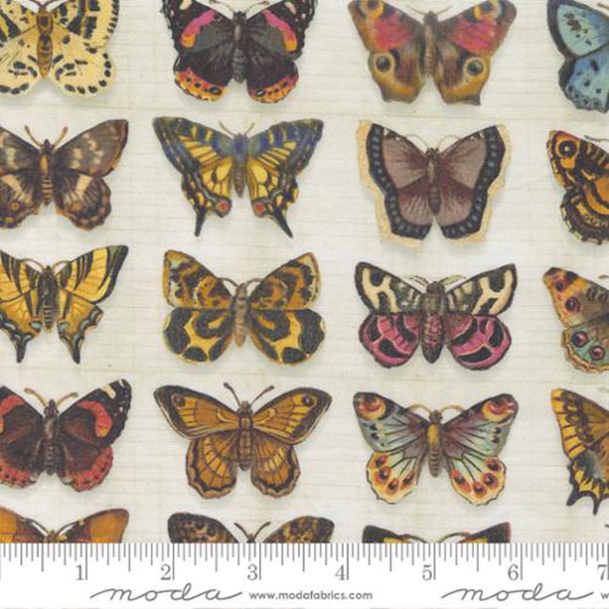 Junk Journal Collection Butterflies Cotton Fabric 7412