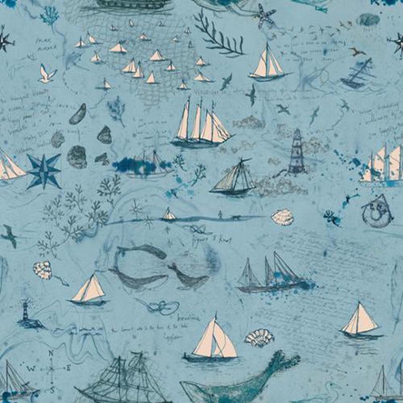 Longshore Collection Passport Cotton Fabric 24618