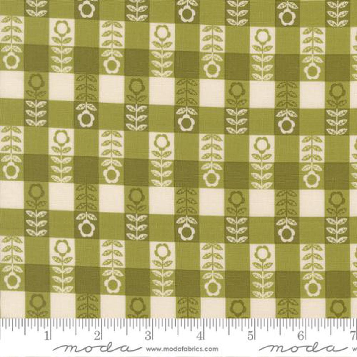 The Henhouse Collection Flower Plaid Cotton Fabric 48436