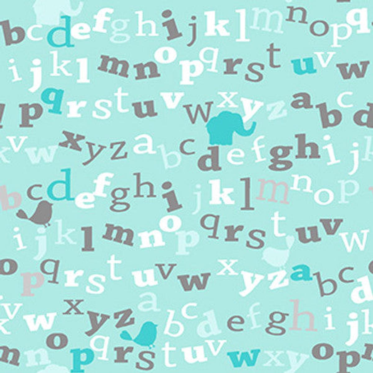 ABCs Cotton Flannel Fabric 12438