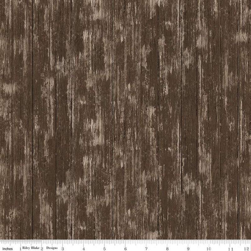 Covered Bridges in Spring Collection Barn Wood Cotton Fabric CD15825
