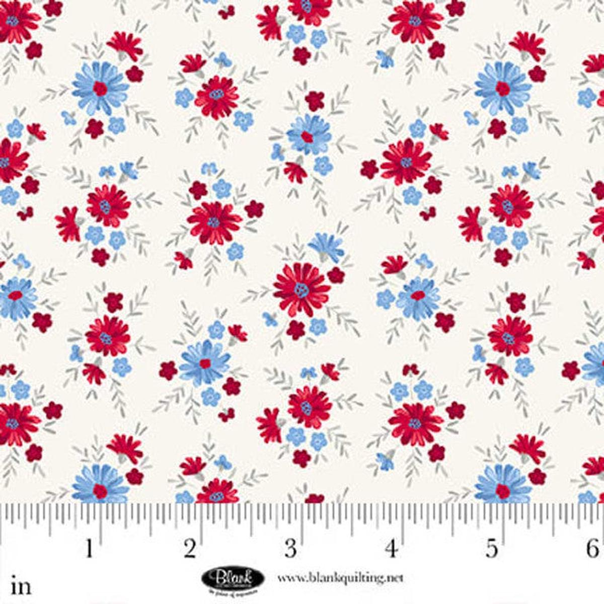 Front Porch Charm Flowers Cotton Fabric 4699