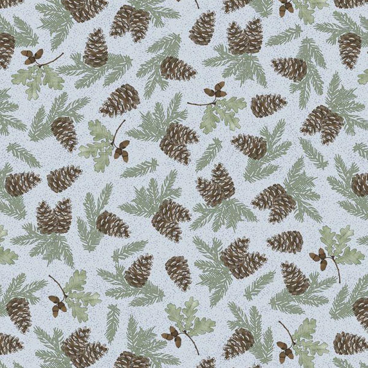 Timberland Trails Collection Pine Cone Toss Cotton Fabric 45605