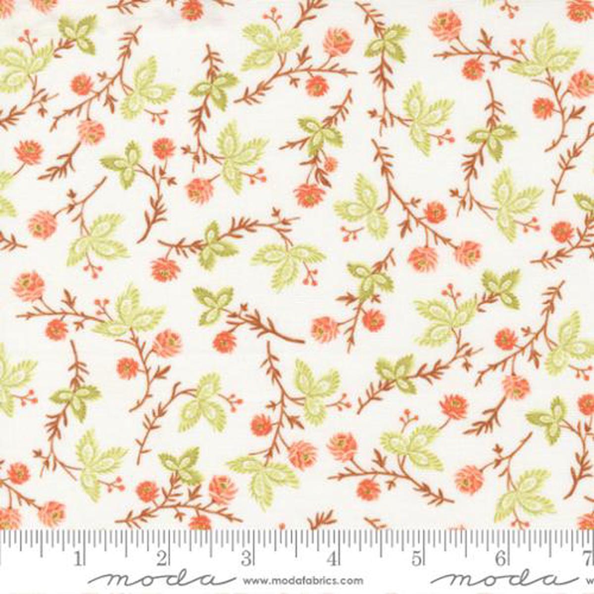 Cinnamon and Cream Collection Autumn Stems Cotton Fabric 20452