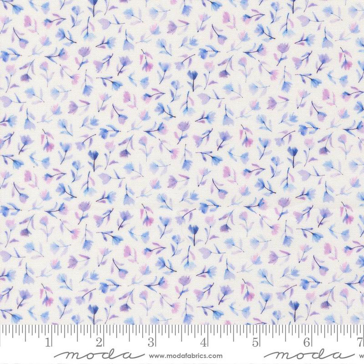 Delphinium Collection Small Floral Cotton Fabric 24654