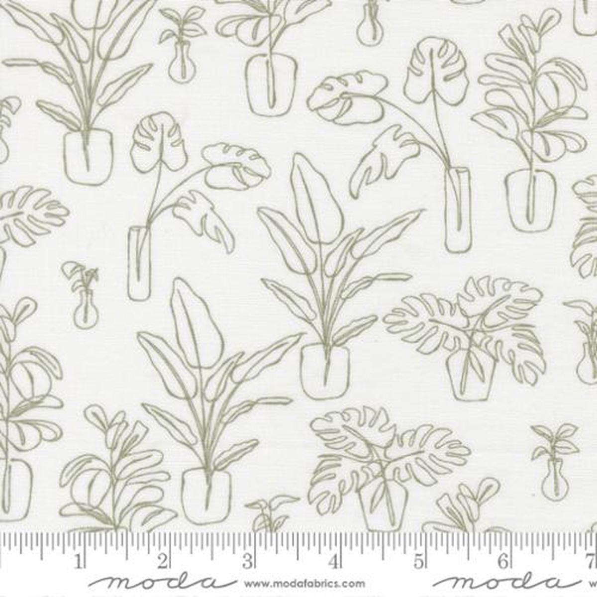 Potted Collection Indoor Jungle Cotton Fabric 26143