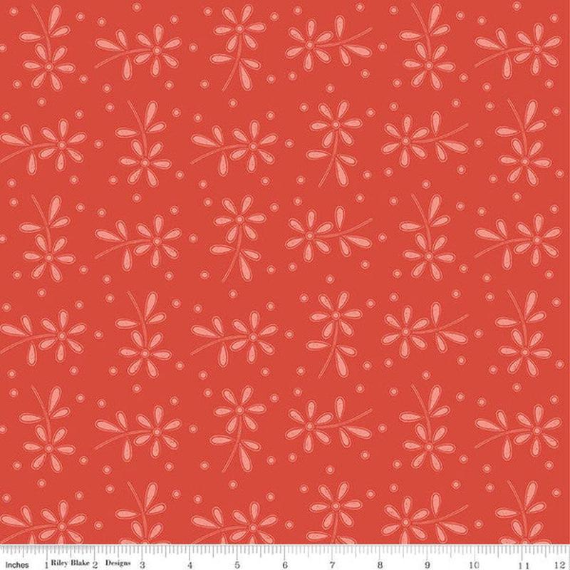 Sewing Seeds Collection Daisy Eyelet Toss Cotton Fabric CD15689