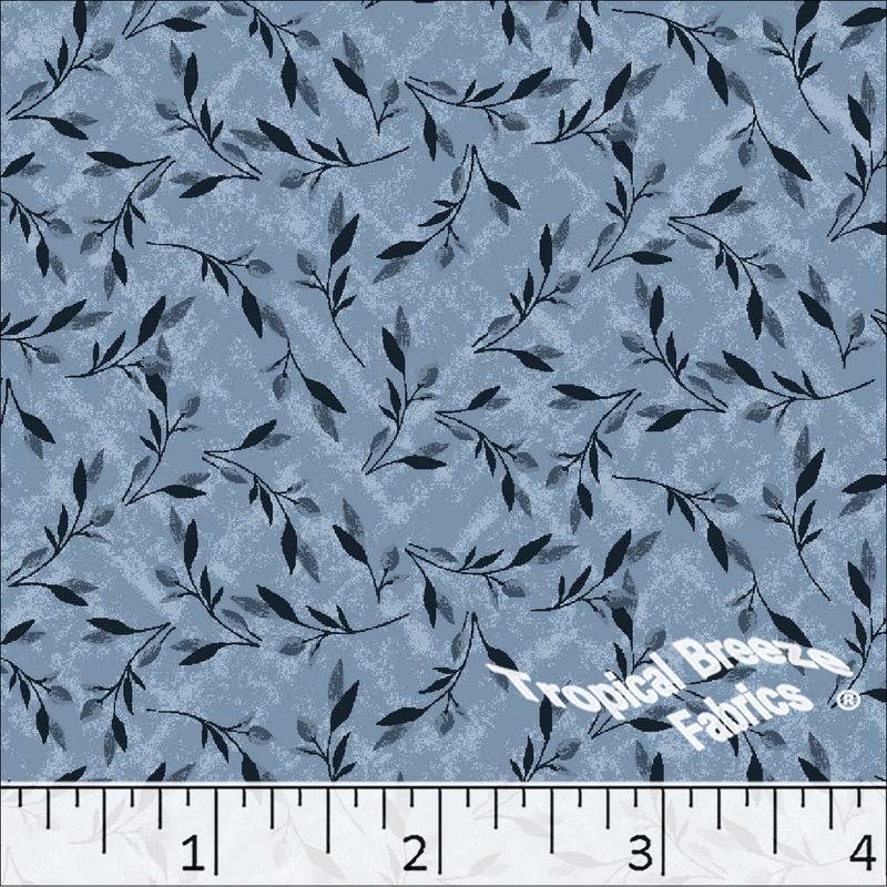 Standard Weave Leaf Print Poly Cotton Fabric 6190