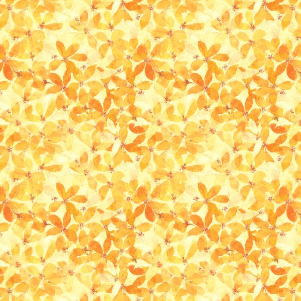 Sunlit Serenade Collection Medium Floral Cotton Fabric 40773