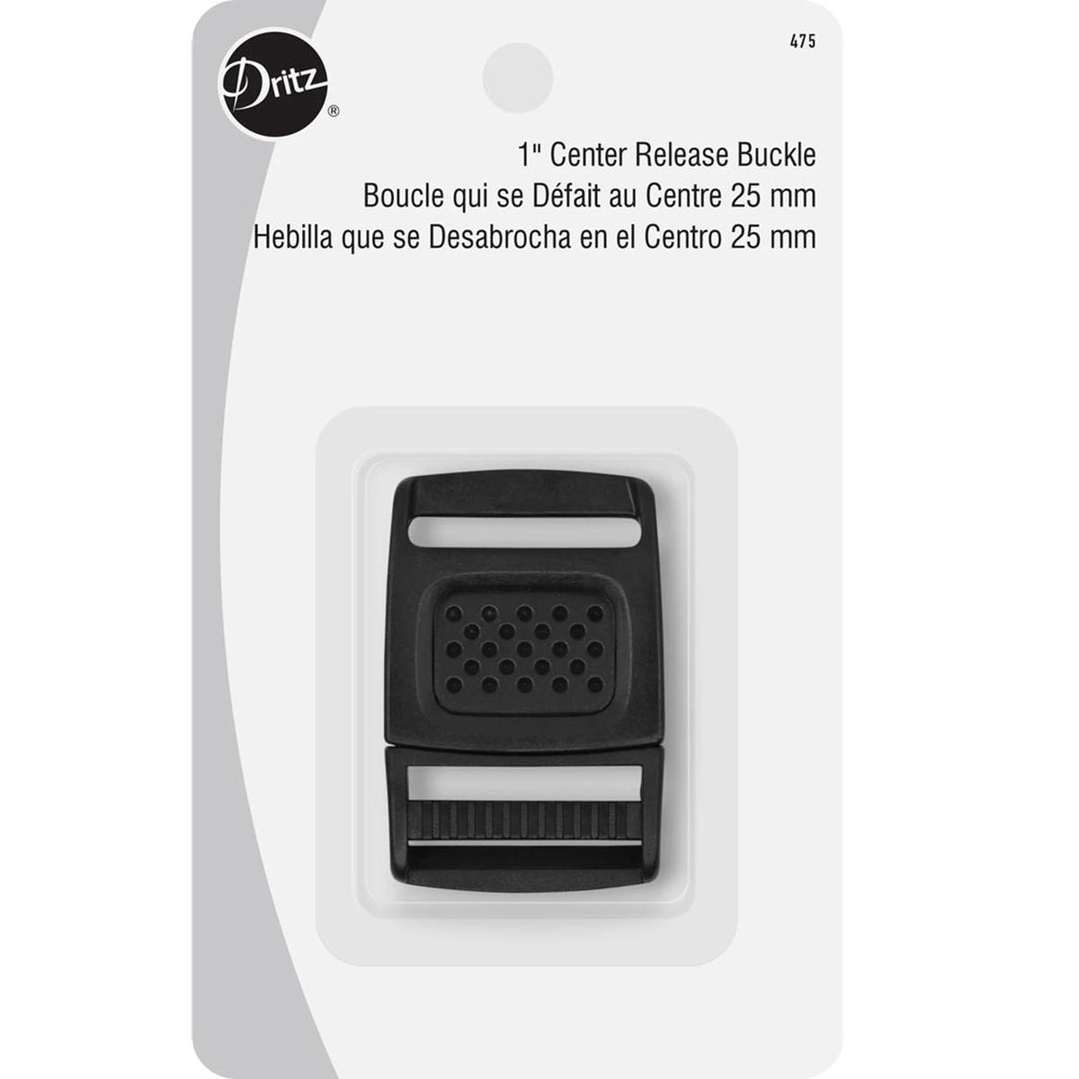 Black Center Release Buckle S-475