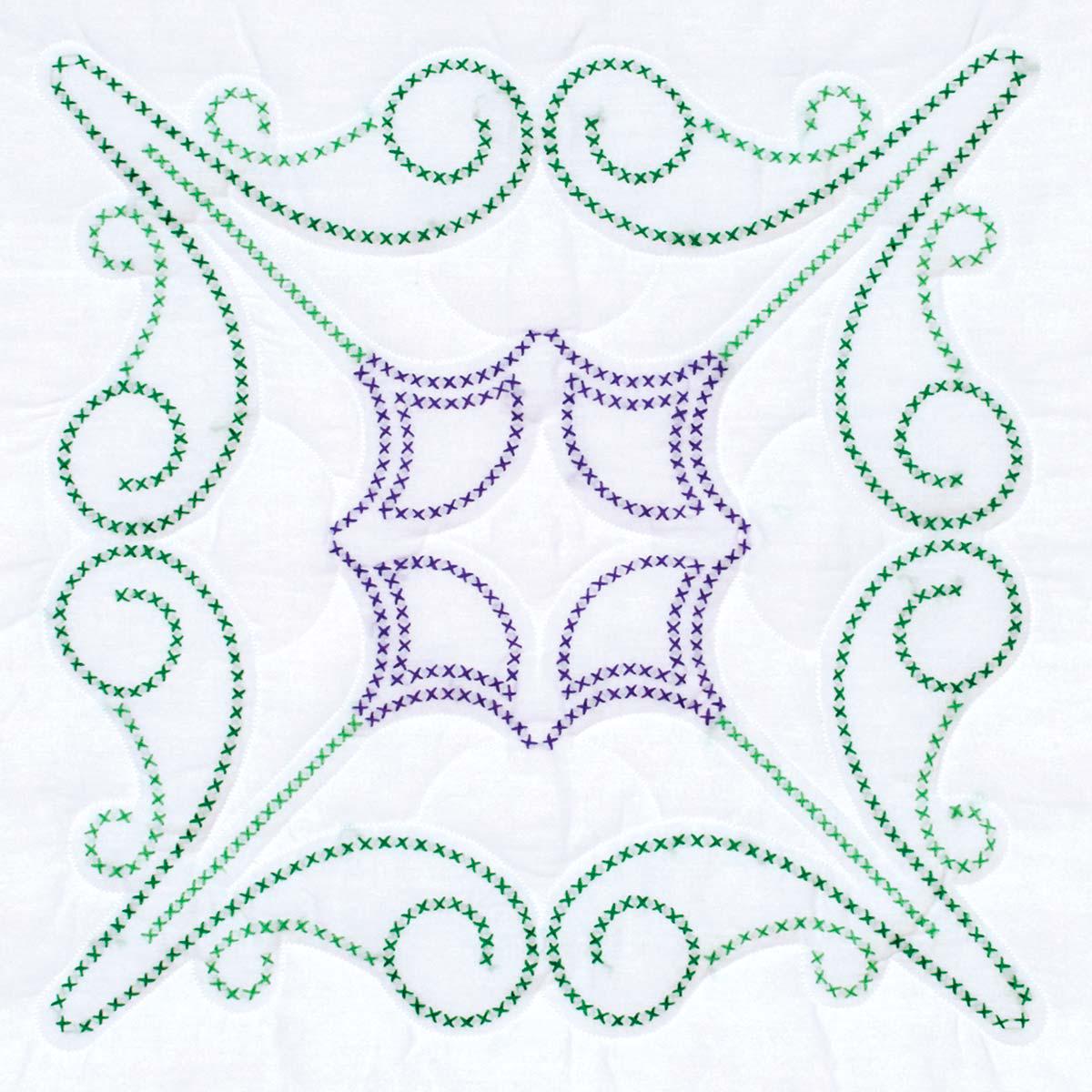 Cross-Stitch Design 18 in. Quilt Blocks 732-976