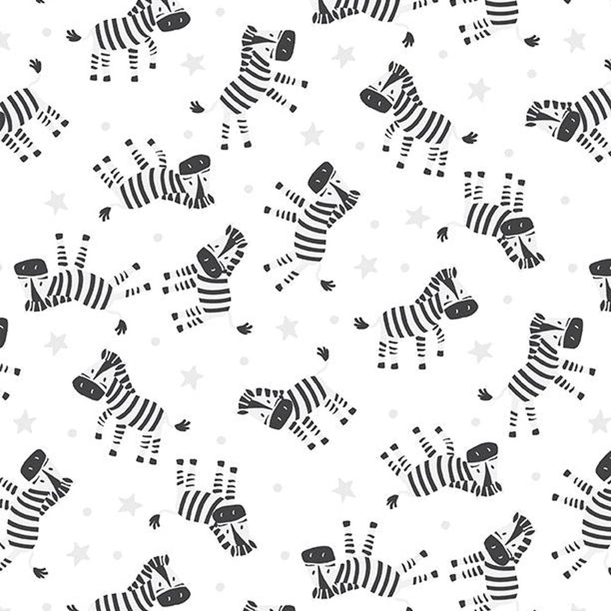 Hello Sunbeam Collection Zebra Toss Cotton Fabric 24505