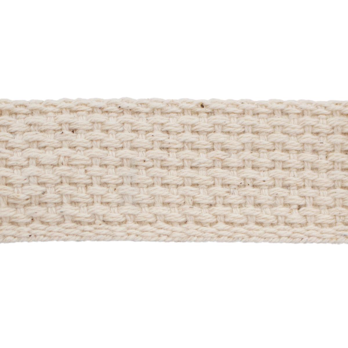 Natural Cotton Webbing Strapping by the Yard COT-W1 1-inch width