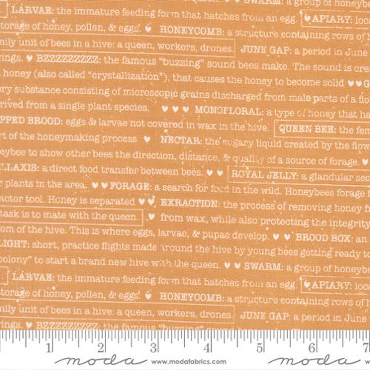 Wild Honey Collection Buzz Words Cotton Fabric 5254