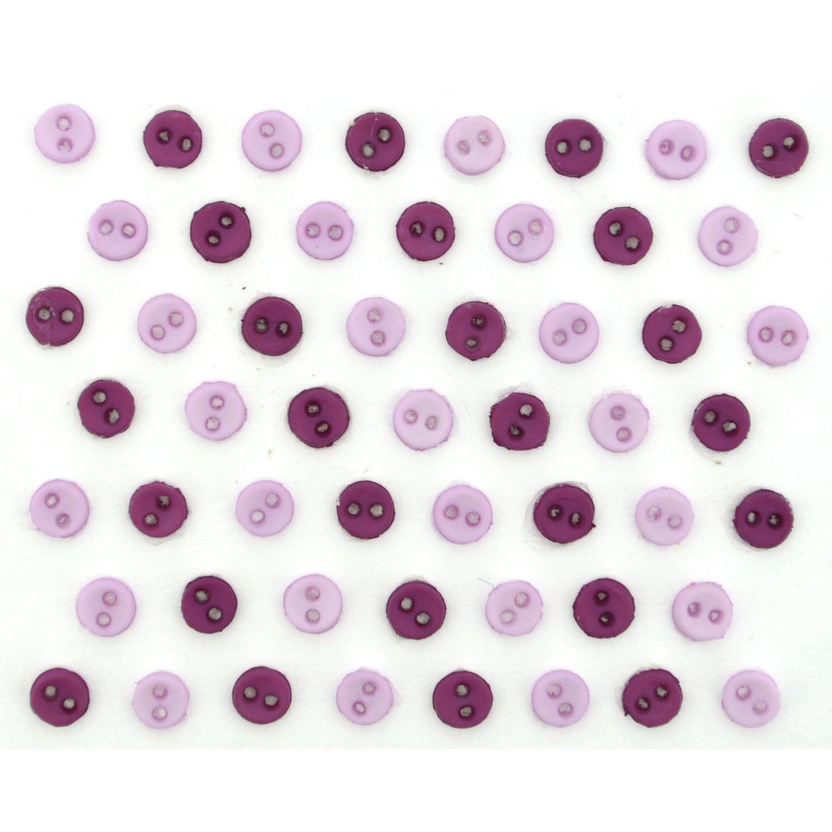 Buttons Micro Mini Round Lavender 9525
