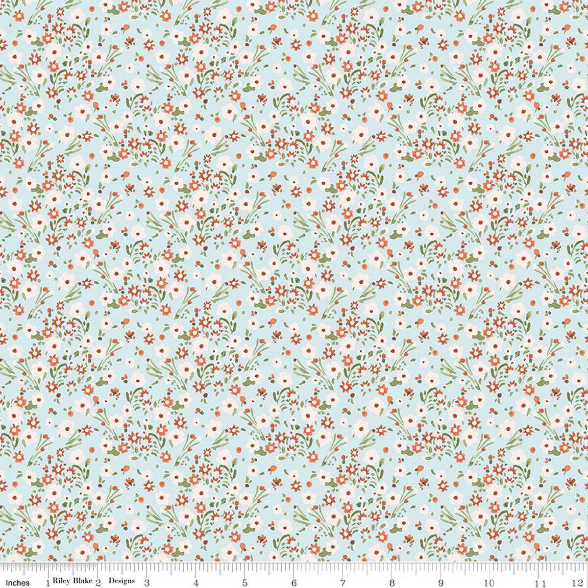 Sketchbook Collection Blossoms Cotton Fabric CD17524