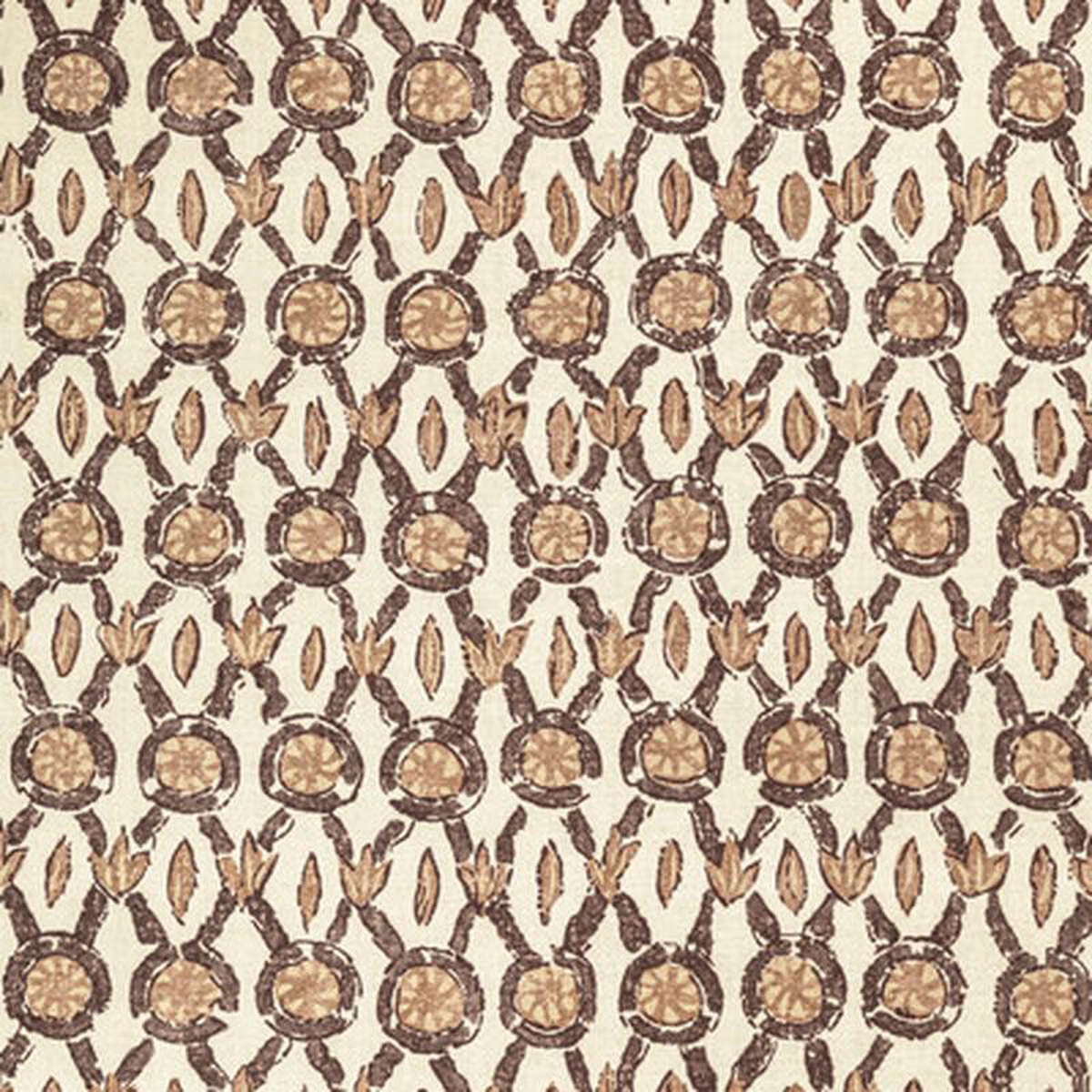 Galon Print Mocha by Brunschwig 038 Fils Fabric