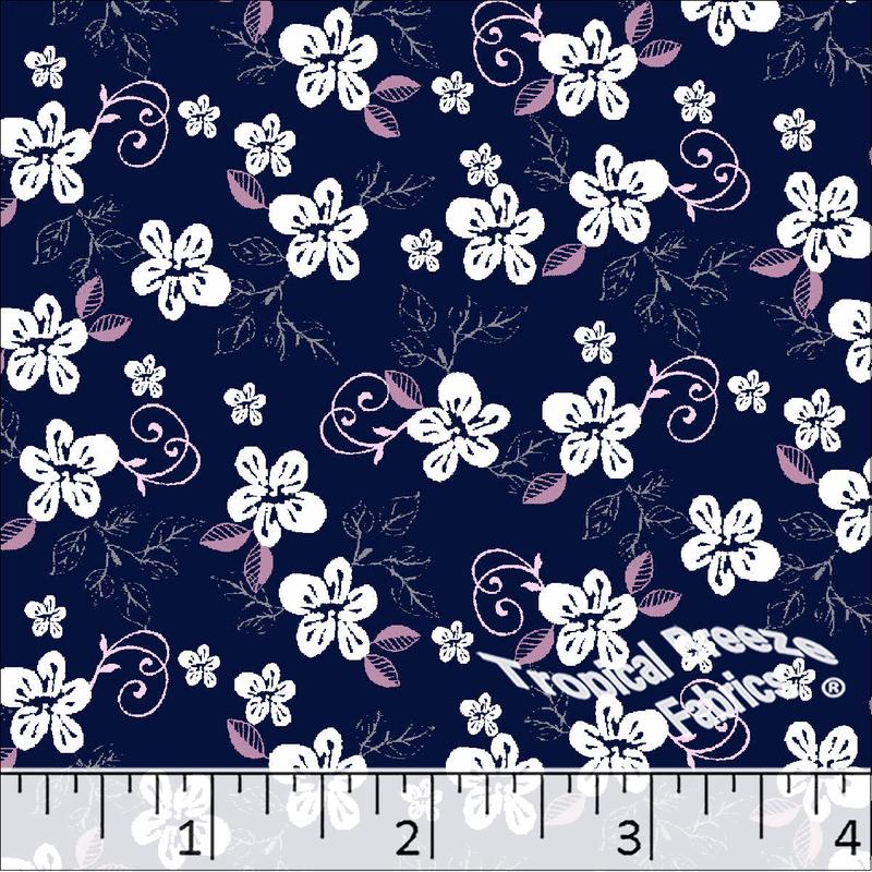 Standard Weave Floral Poly Cotton Fabric 6111