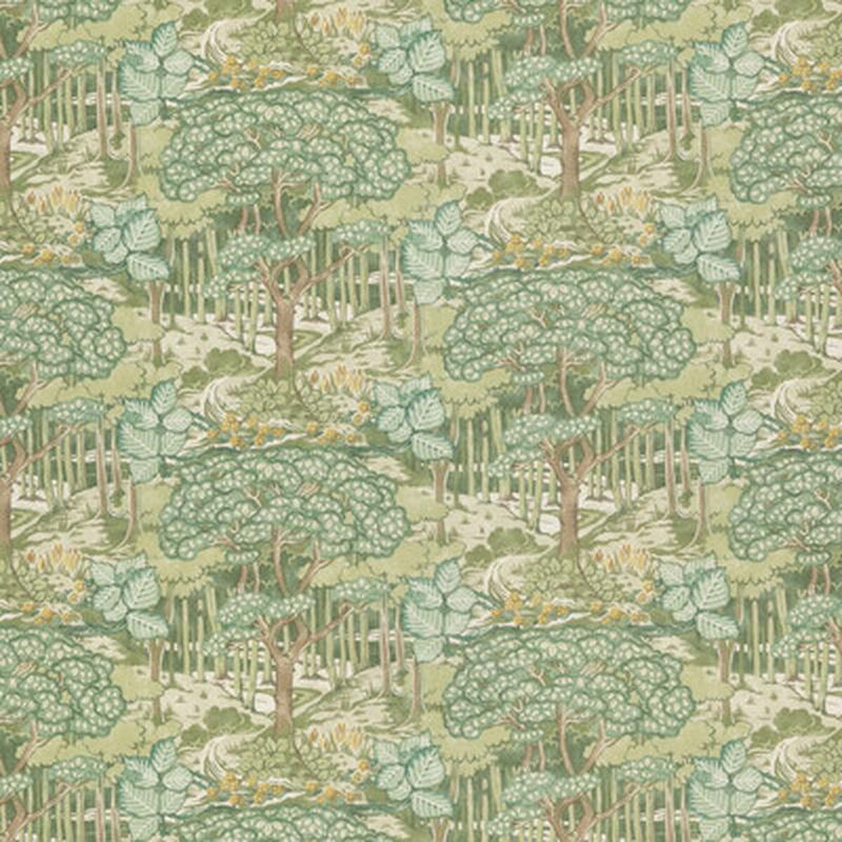 Ruskin Cotton Green by G P 038 J Baker Fabric