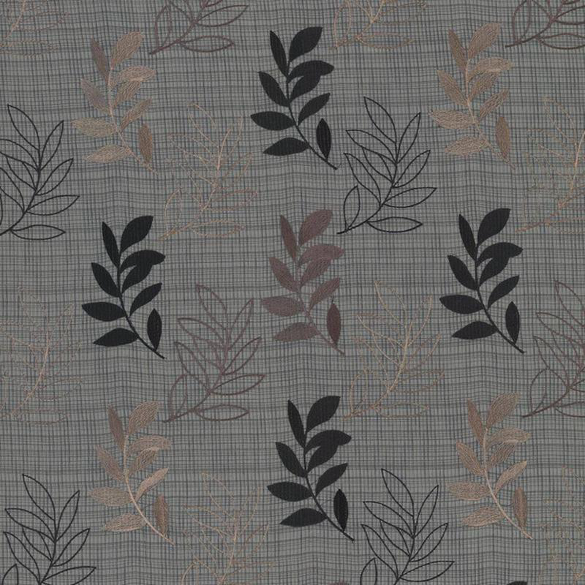 Treillage Black Walnut by Kasmir Fabric