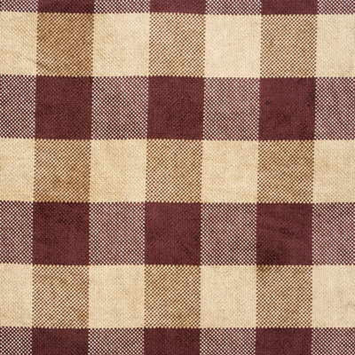 Lancelot Check Claret by G P 038 J Baker Fabric